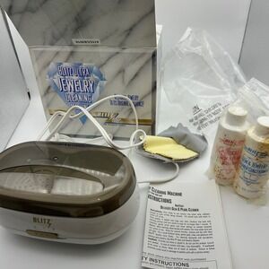 Blitz Ultra Jewelry Cleaning Machine 906 Electric Twin Tank Kit White Gold